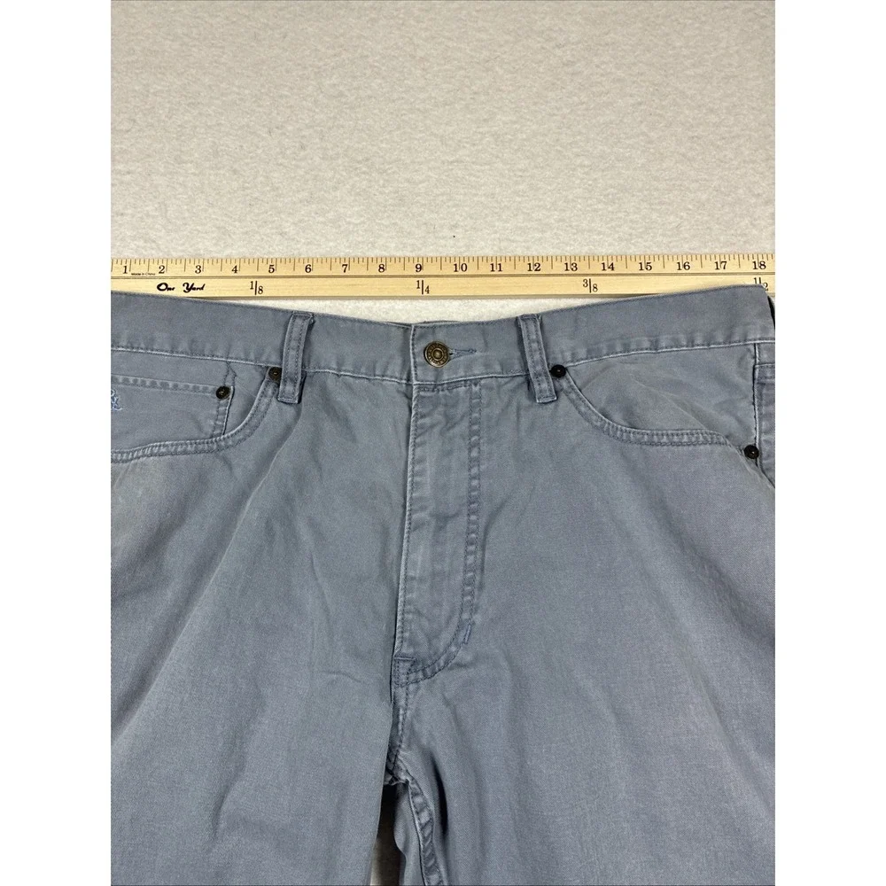 Polo Ralph Lauren Dry Goods Mens Chino Pants 36x30 Light Blue Flat Front‎ Preppy
